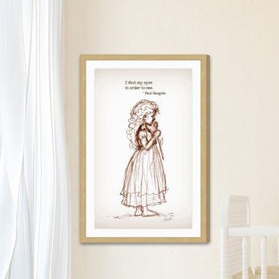 'Shut My Eyes' by Phyllis Harris Framed Print