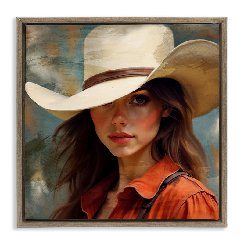 Cadre flottant Cowboy, H 18 po x l 18 po, Cadre flottant orme Montalcino