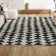 Farnham Moroccan Triangle Geometric Cream/Black Rug