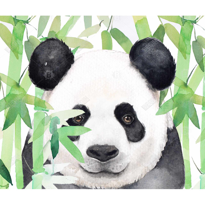 Hidden Panda in Bamboo Duvet Cover | Botanical Bedroom Decor