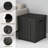 50 Gallon All-Weather Waterproof Resin Lockable Deck Box(Black)-123759389