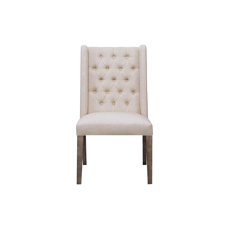 Inverness 19.5'' H Tufted Linen Upholstered Dining Chair