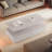 Modern Rectangular Coffee Table With Led Lights, 2 Drawers And Open Storage Shelf-886175085