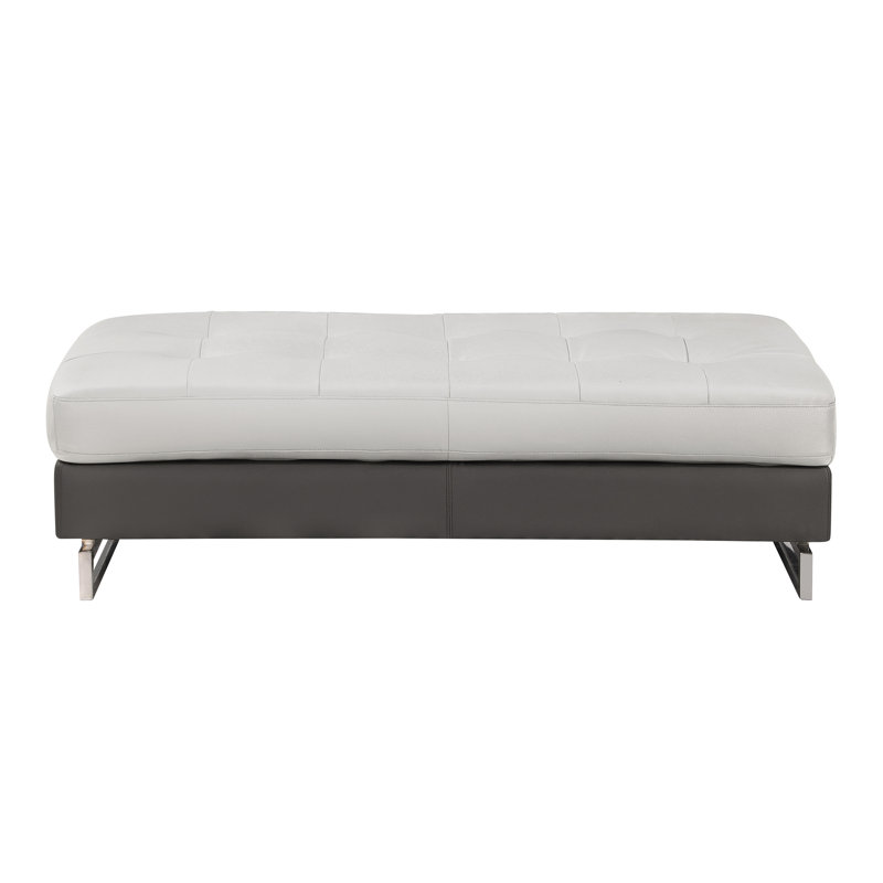 Canapé modulaire en cuir véritable Global United