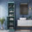 100% Solid Wood 16.5" Bathroom Storage Cabinet with Solid Doors and Adjustable Shelves-49804030