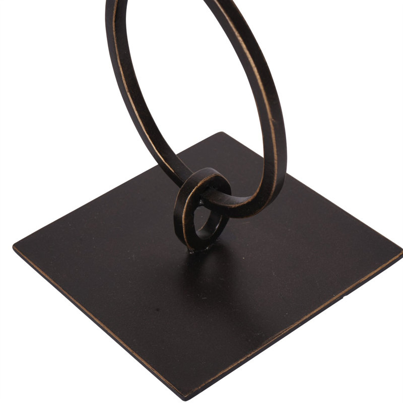 Iron Tabletop Hurricane, 36.2 cm H x 10.8 cm W x 10.8 cm D