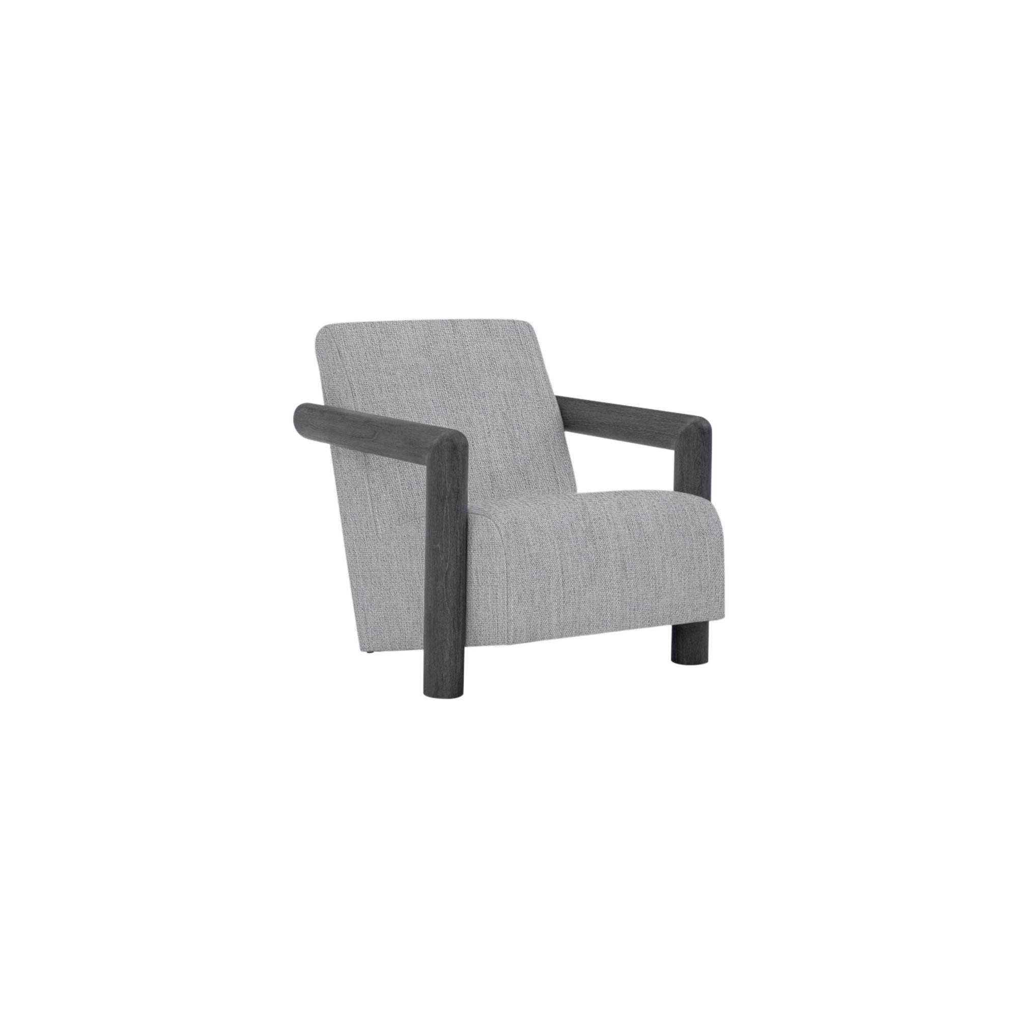 Mara Patio Chair with Cushions, Flint Gray, Canvas Granite Sunbrella® Canvas