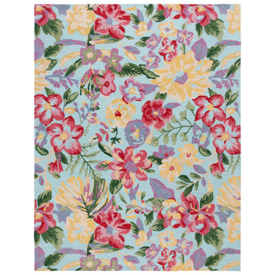 Easy Care Hand Tufted Performance Floral Rug