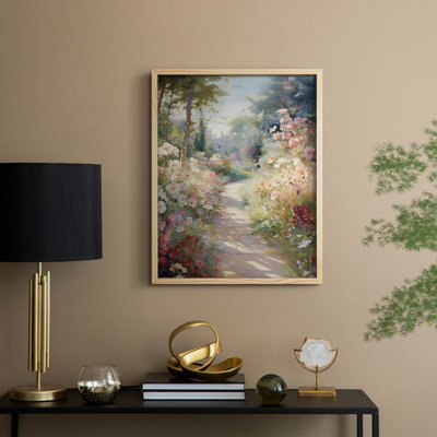 Vintage Floral Print CCXCVIII Framed Print - Solid Wood