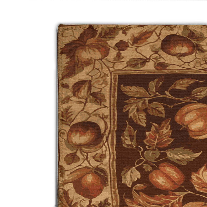 French Brown Indoor and Outdoor Area Rug, Rectangle 2' x 3'