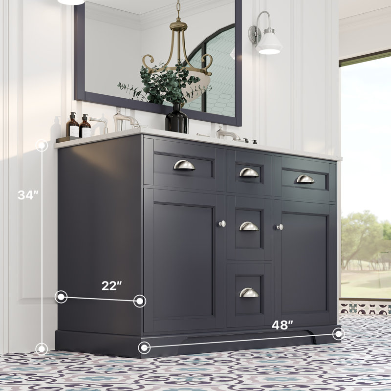 Ensemble de meuble-lavabo double 60 po Didomenico