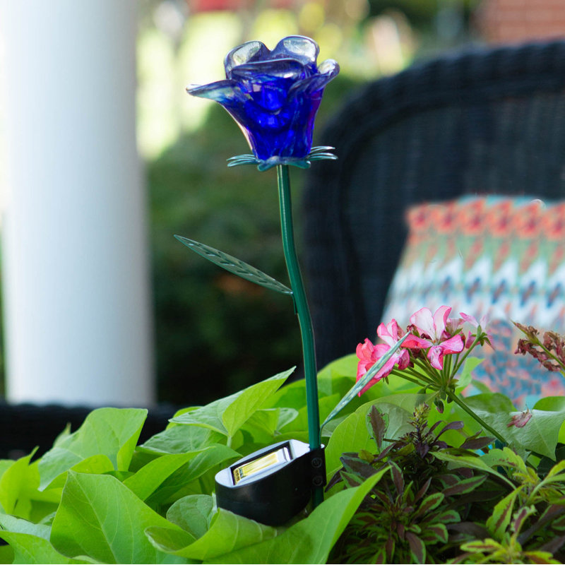 Piquet de jardin Lunalite Rose, Bleu