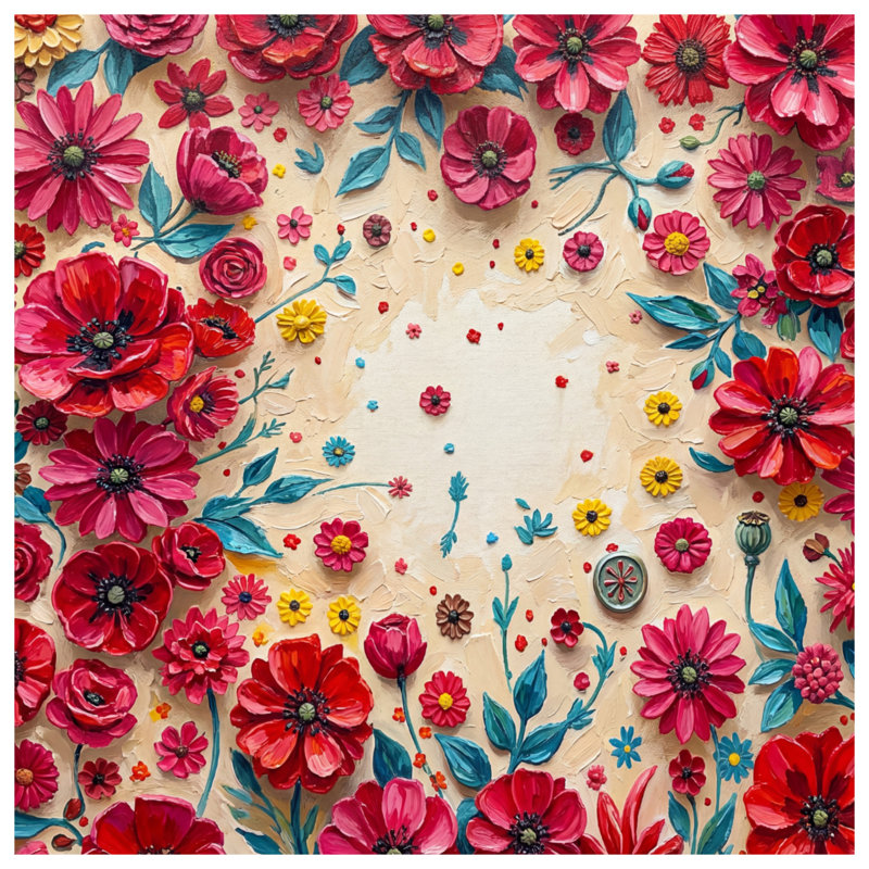 Tapis de bain Bouquet de fleurs rouges et roses, 34in W x 21in L