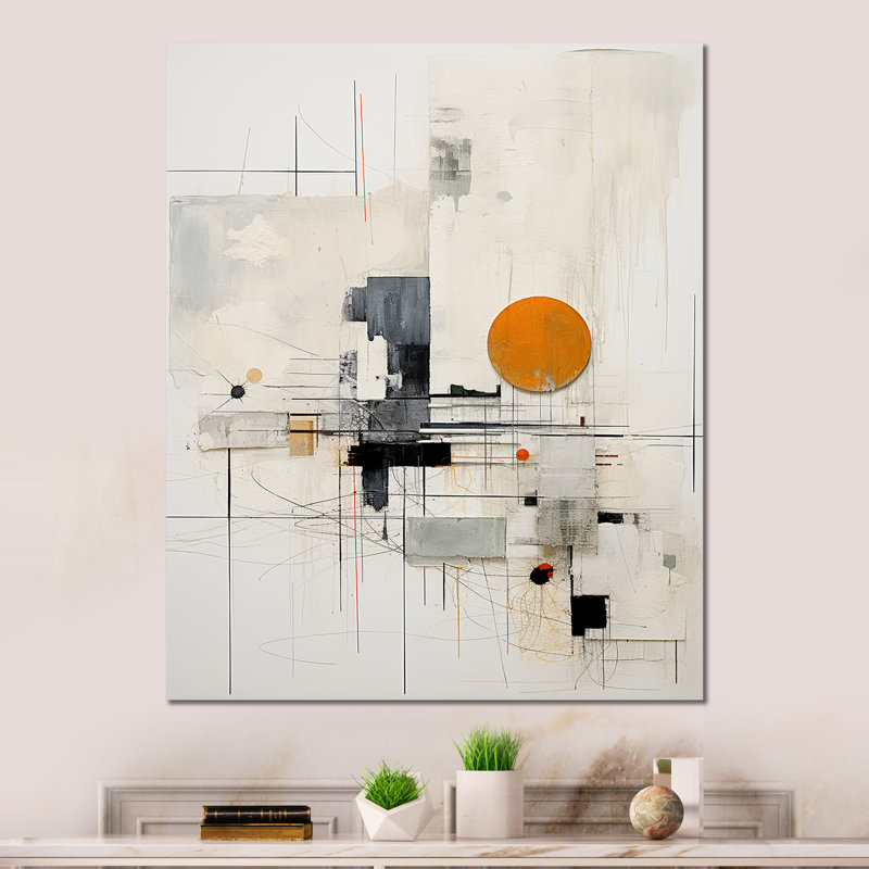 «Beige and Yellow Modern Scandinavian Dreams Art I» sur, H 20 po x l 12 po x P 1 po