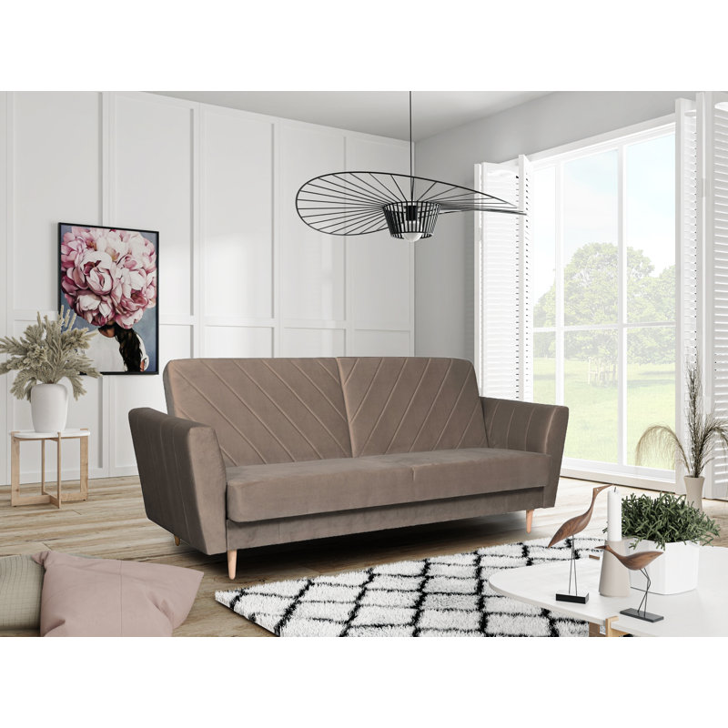 Copan 3 Seater Sofa Bed, Beige