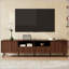 Meuble télé moderne pour téléviseur de 85 po ou moins avec motif carré texturé
