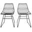 45.72cm H Metal Slat Back Side Chair-983101311