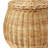 Hand-Woven Wicker Basket Storage with Lids
