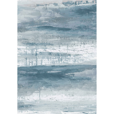Tapis bleu / gris Ornelas