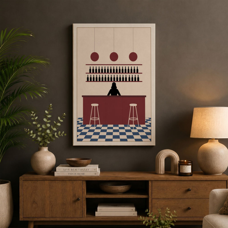 Print, 24x16 - 61.0 x 40.6 cm, Teal Border