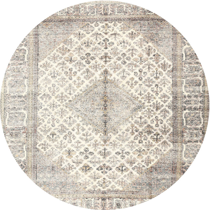 Oriental Indoor Rug, Round 4'