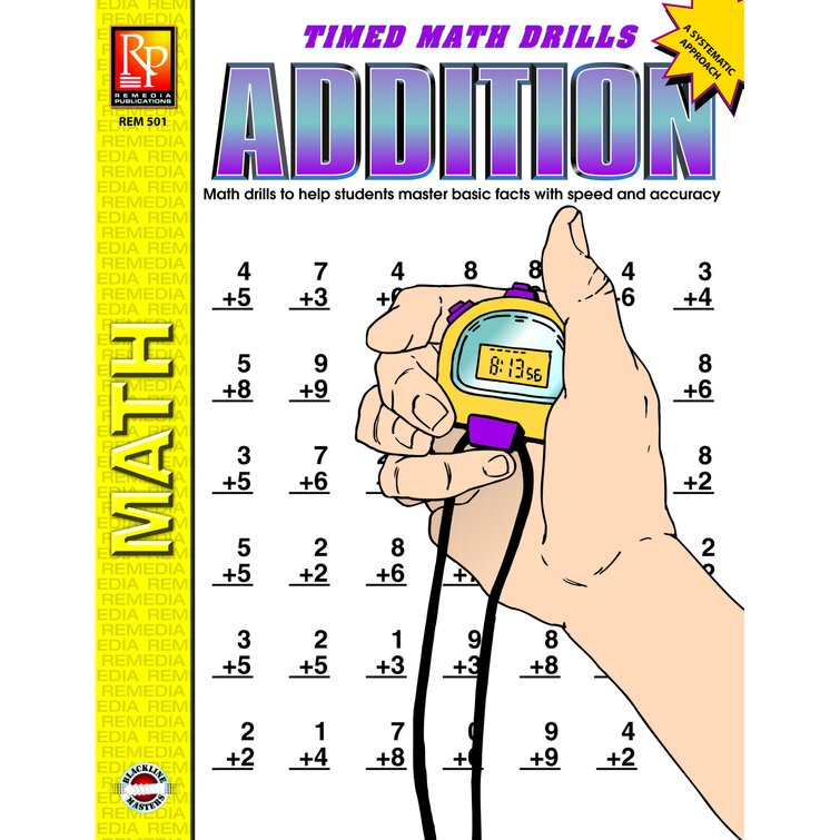 Timed Math Facts Addition Book