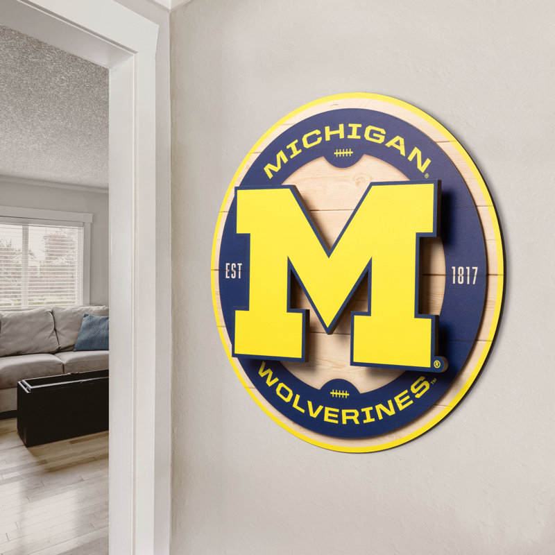 NCAA Michigan Wolverines 3DX Circle Wall Art