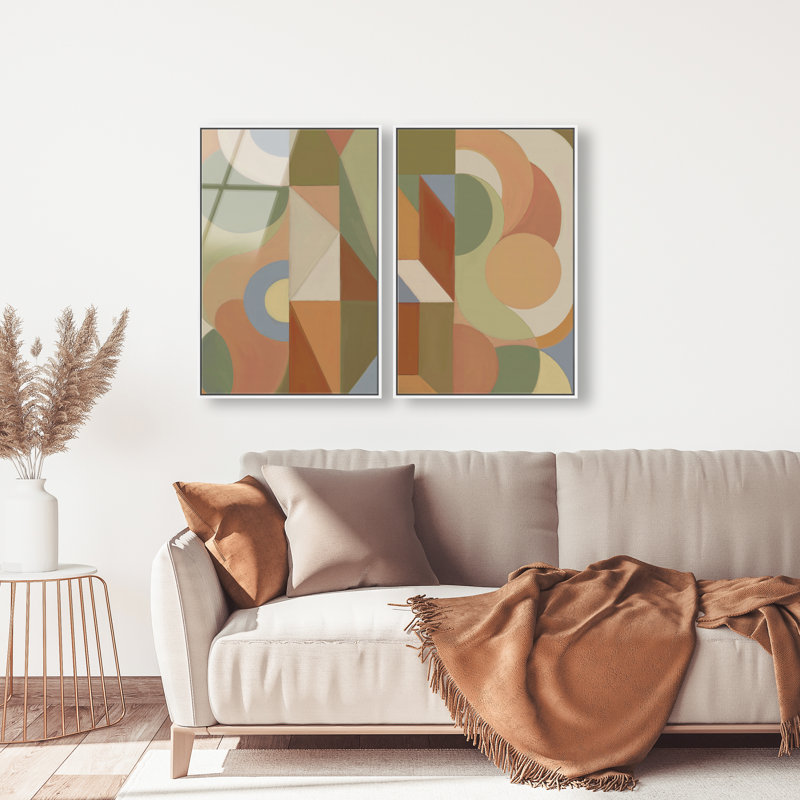 Adore You Set Set by Oliver Gal, 92"H x 62"W, White Floater Frame