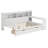 Daybed With Storage Shelves, Multi-Functional Bed With Two Storage Drawers And Study Desk-1998496454