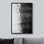Idea4wall, reproduction d'art sur toile encadrée, grunge, noir, oiseau blanc, ciel, paysage, abstrait, nature, illustrations, art moderne, bohème, décoration bicolore pour le salon, la chambre à coucher, le bureau