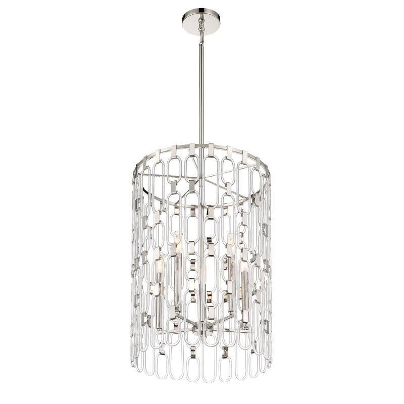 5 - Light Dimmable Drum Chandelier