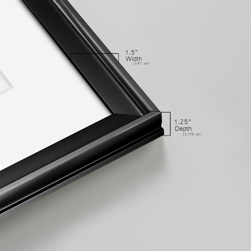 Varech I - impression encadrée sur mesure de qualité supérieure - 3 pièces, Noir, H 21 po x l 30 po
