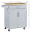 Îlot de cuisine avec chariot, tiroir, armoire de rangement et porte-serviettes-330556234