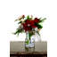 Jeweled Poinsettia Christmas Vase - 16.5 Inches