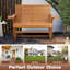 Banc de patio en bois