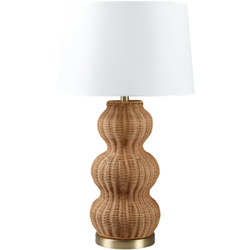 Lampe de table en osier / rotin Gianna