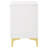 Gold 2-Drawer Rectangular Nightstand-1187670278