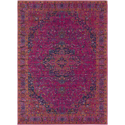 Tapis grenat / bleu marine Hillsby
