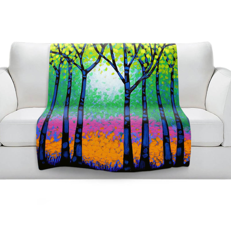 Couverture à sherpa 7 arbres doux, l 51 po x L 60 po