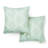 MARTHA STEWART Becca Stripe Boho Geo Indoor Outdoor Decorative Pillow 2-Pack Set, UV Fade Resistant, Water Repellent, Printed Floral Design, Navy Blue, 11"x18"-125600310-125600305