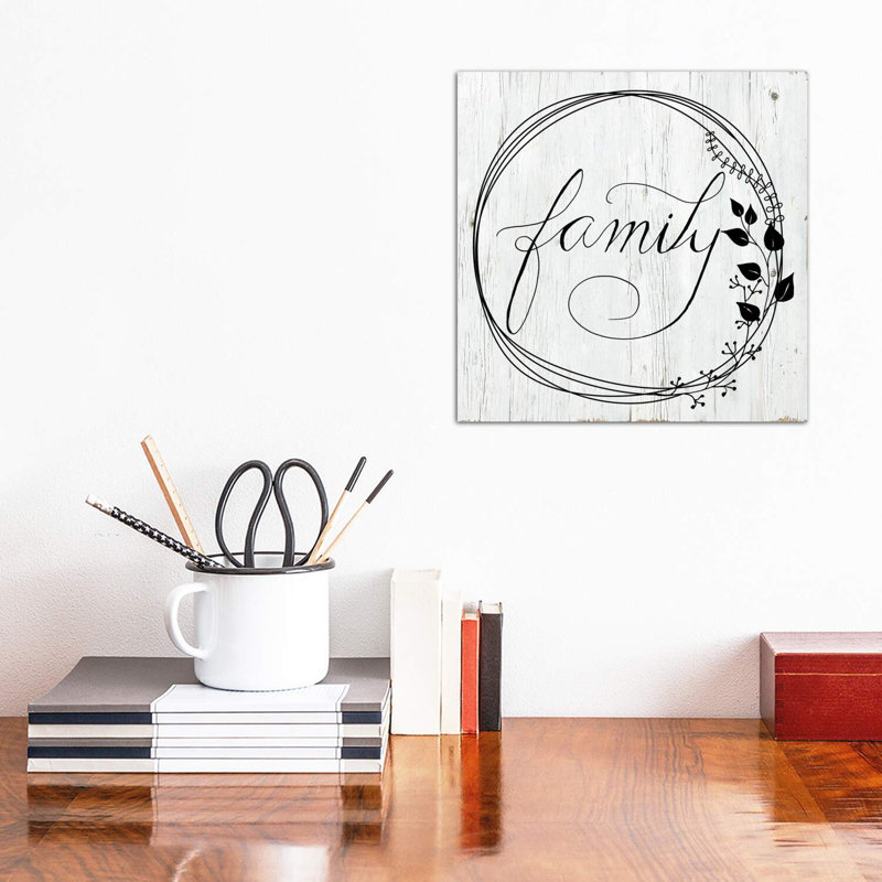 Family 1 Piece Wrapped Canvas Wall Art, 30.48 cm H x 30.48 cm W