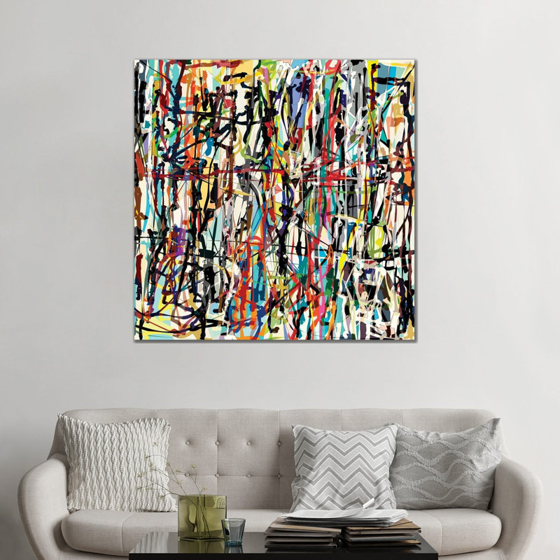 Giclée sur toile tendue Pollock, H 48 po x l 48 po