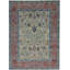 Wool Oriental Area Rug in Gold/Rust/Blue