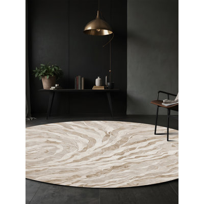 Tapis beige lavable à la machine