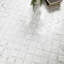 Calabria Frost Starella 12 in. x 12 in. Polished Marble Mosaic Floor and Wall Tile