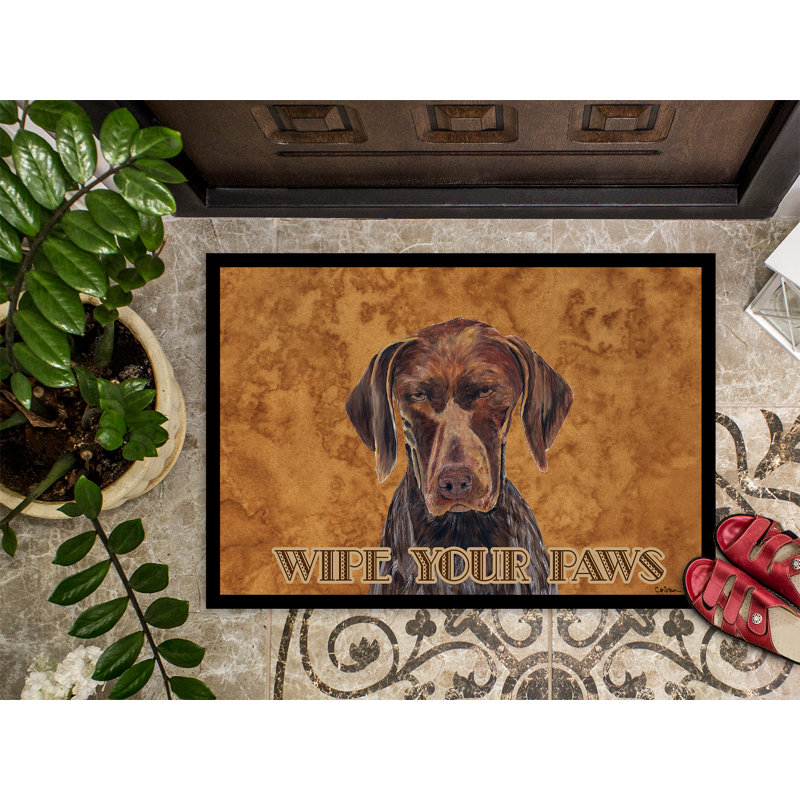 Tapis d'intérieur antidérapant German Shorthaï, Rectangle 1 pi 6 po x 2 pi 3 po