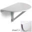 Hierro 75cm Semi-Circle Folding Table