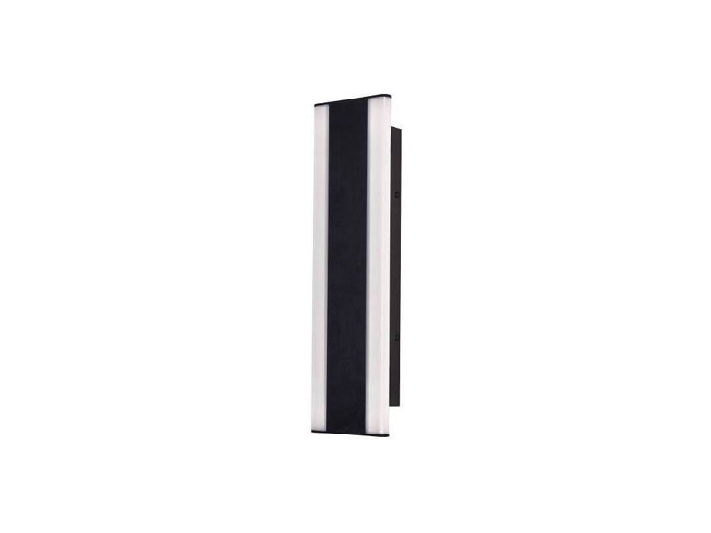 AF24C3301B534AACA4B07CBB6C056787 Applique extérieure à DEL Geniah 24 po, intensité réglable, noire, 24" H x 5" W x 2.125" D