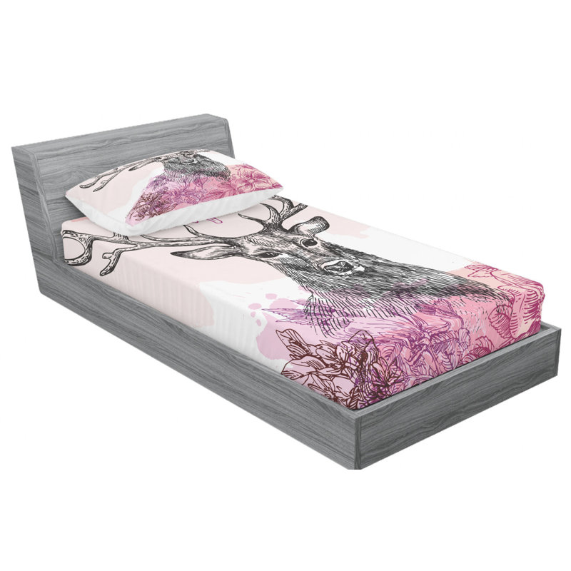 Microfiber Sheet Set, Twin Sheet Set with Fitted Sheet
