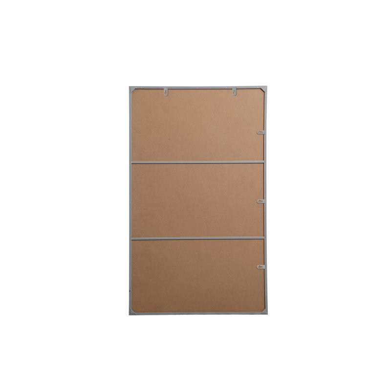 Miroir mural Sabine, 60 po x 36 po, gris